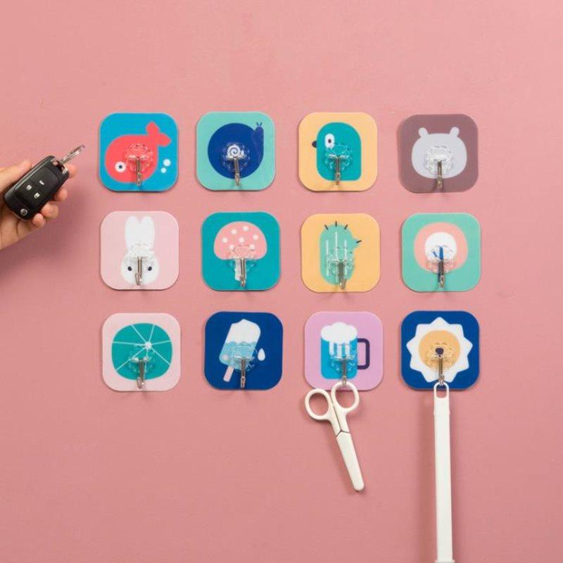 Colorful Self-Adhesive Wall Hooks