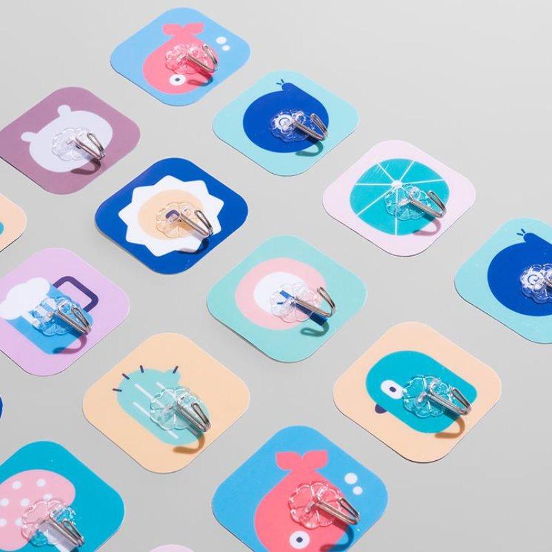 Colorful Self-Adhesive Wall Hooks