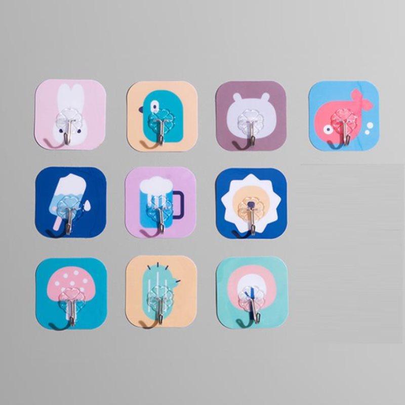 Colorful Self-Adhesive Wall Hooks