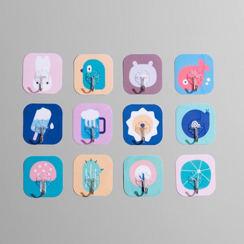Colorful Self-Adhesive Wall Hooks