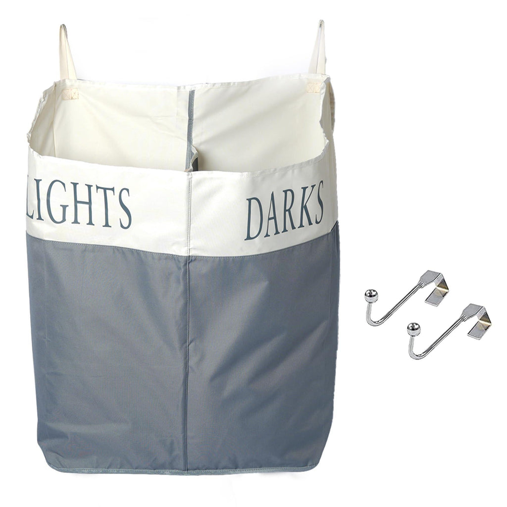 Double-Compartment Hanging Laundry Hamper