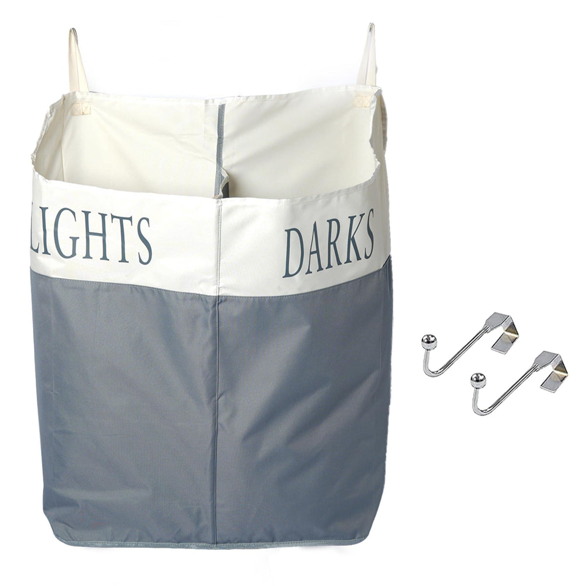 Double-Compartment Hanging Laundry Hamper