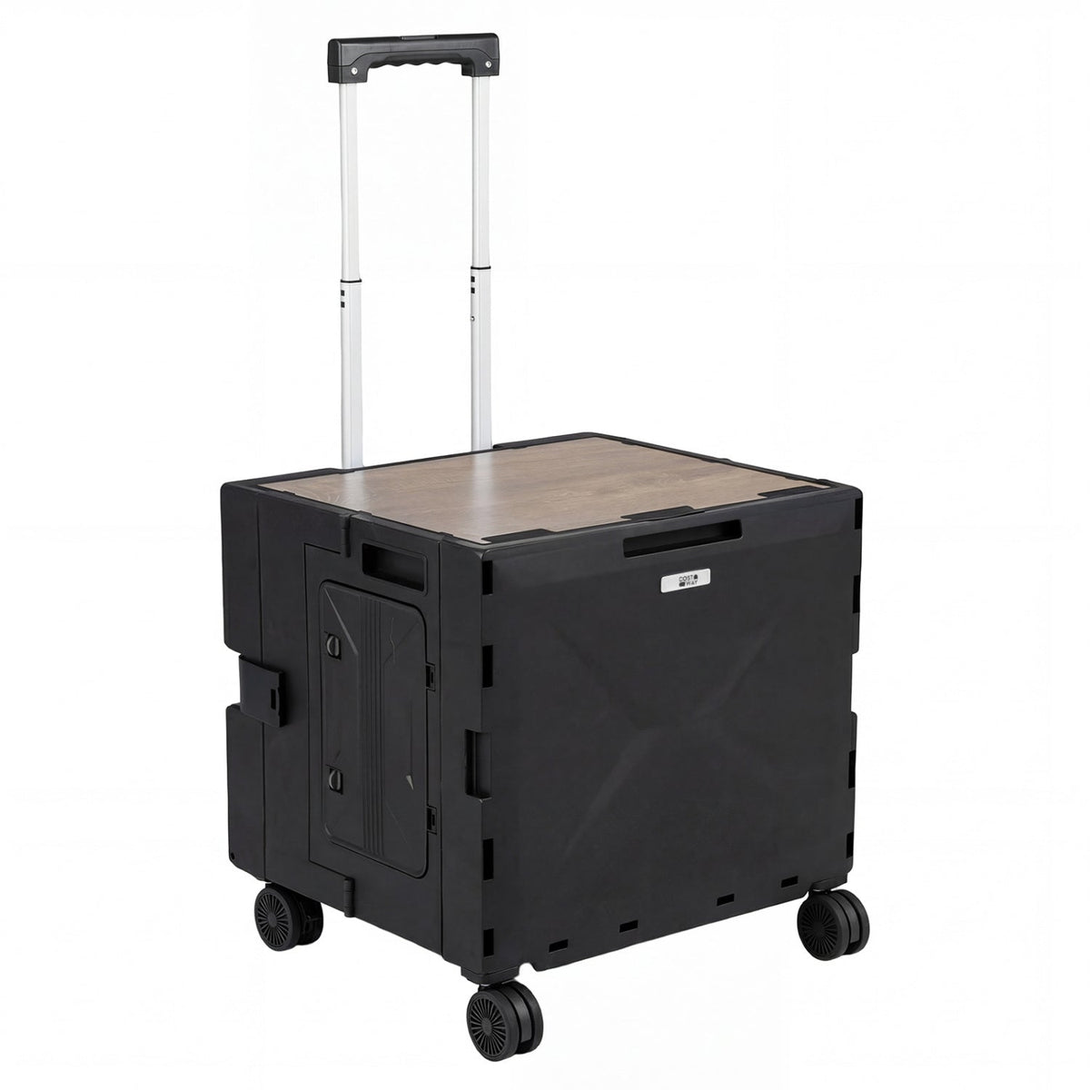 Foldable Rolling Utility Cart with Cup Holder