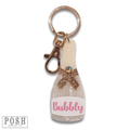 Acrylic bubbly bottle keychain - LC