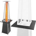 Pyramid Flame Patio Heater Accessory Table - Black