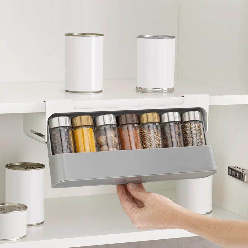 6-Jar Kitchen Spice Rack Organizer