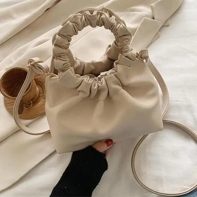 Leather Clutches Vintage Style Shoulder Messenger Bags , Handbag And Purses For Women
