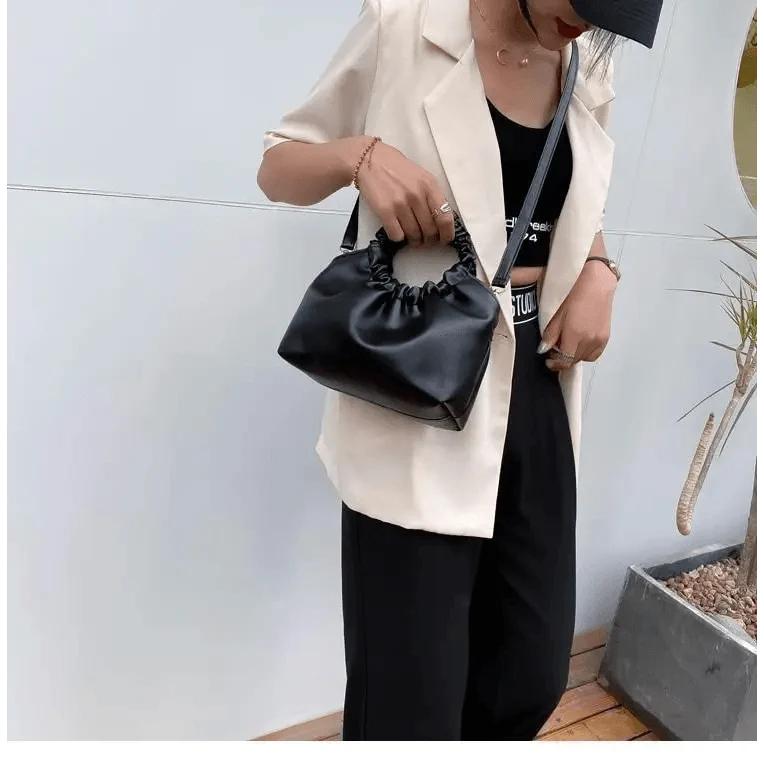 Leather Clutches Vintage Style Shoulder Messenger Bags , Handbag And Purses For Women