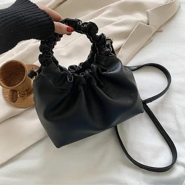 Leather Clutches Vintage Style Shoulder Messenger Bags , Handbag And Purses For Women