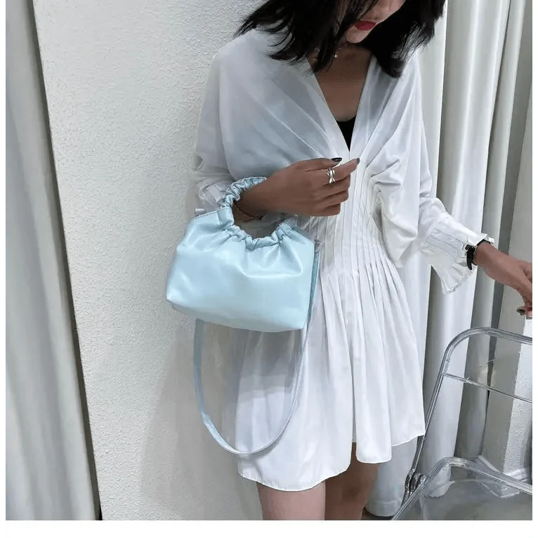 Leather Clutches Vintage Style Shoulder Messenger Bags , Handbag And Purses For Women
