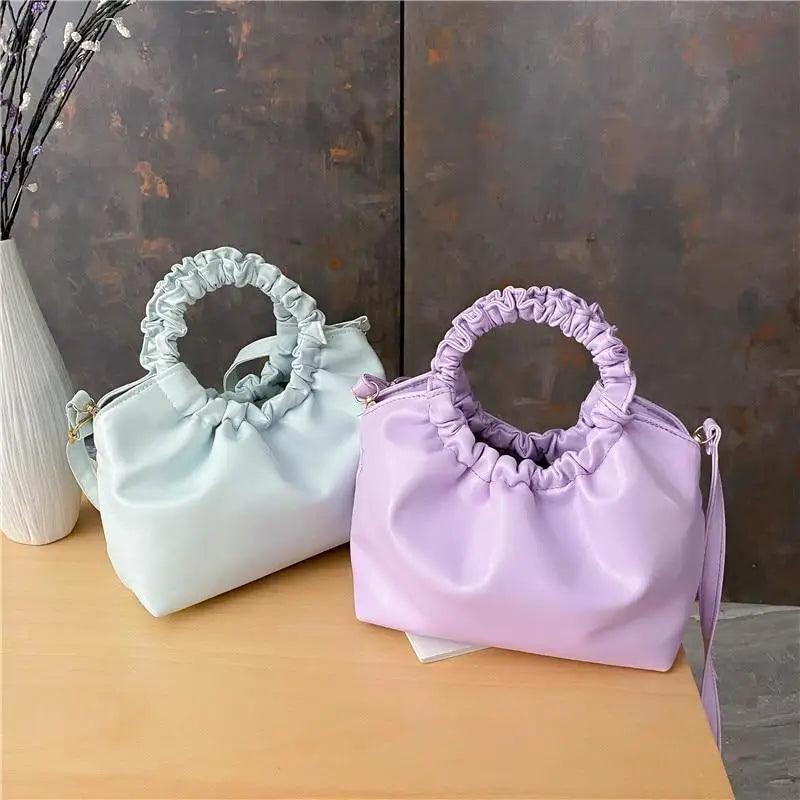 Leather Clutches Vintage Style Shoulder Messenger Bags , Handbag And Purses For Women