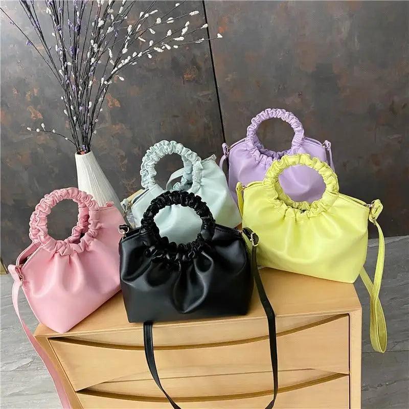 Leather Clutches Vintage Style Shoulder Messenger Bags , Handbag And Purses For Women