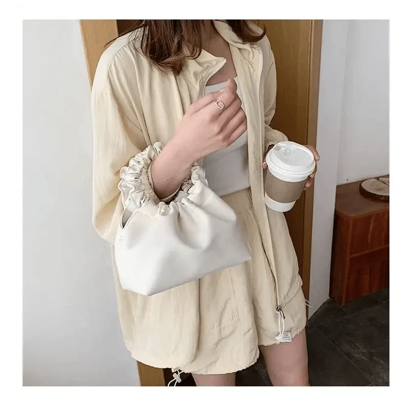 Leather Clutches Vintage Style Shoulder Messenger Bags , Handbag And Purses For Women