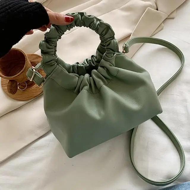 Leather Clutches Vintage Style Shoulder Messenger Bags , Handbag And Purses For Women