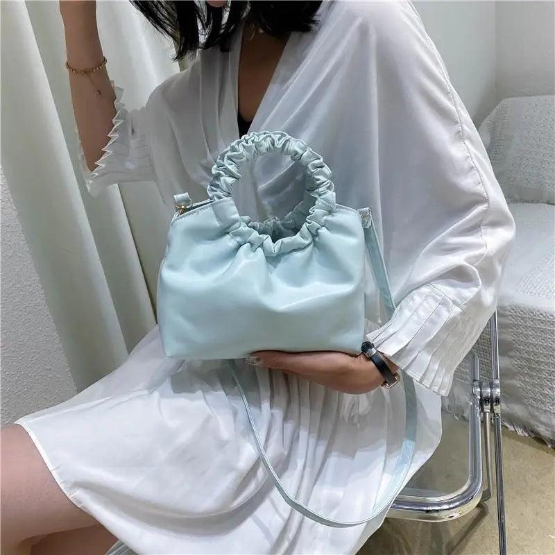 Leather Clutches Vintage Style Shoulder Messenger Bags , Handbag And Purses For Women