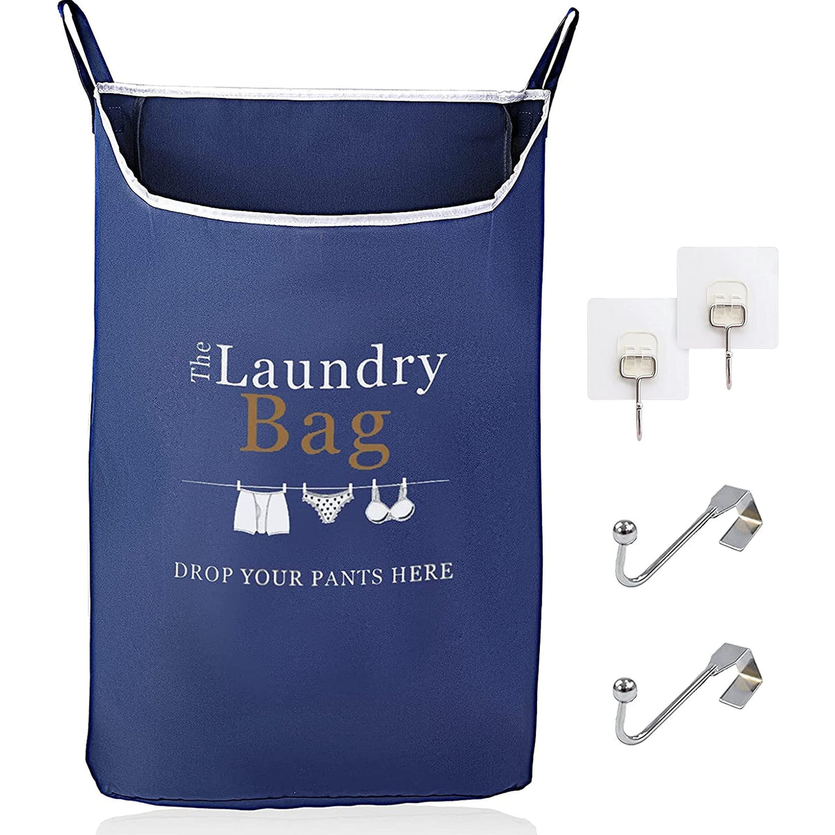 Space-Saving Over-the-Door Laundry Hamper