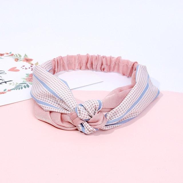 New Fashion Women Elegant Soft Headband Vintage Cross Knot Elastic Hair Bands Solid Girls Hairband Hair Accessories Gorgeous Hair Accessories For Women