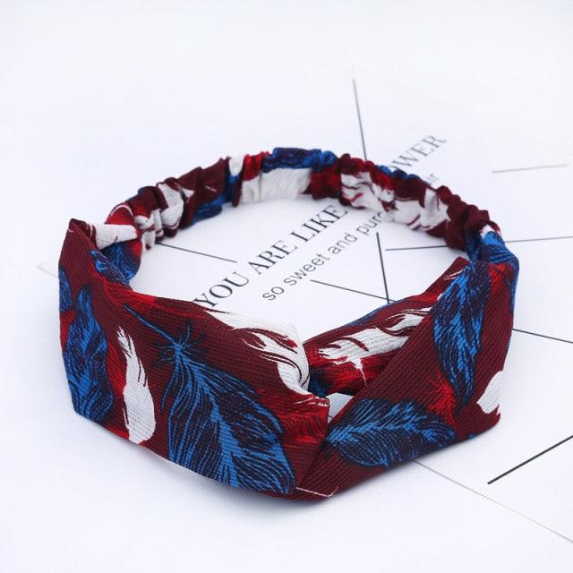 New Fashion Women Elegant Soft Headband Vintage Cross Knot Elastic Hair Bands Solid Girls Hairband Hair Accessories Gorgeous Hair Accessories For Women