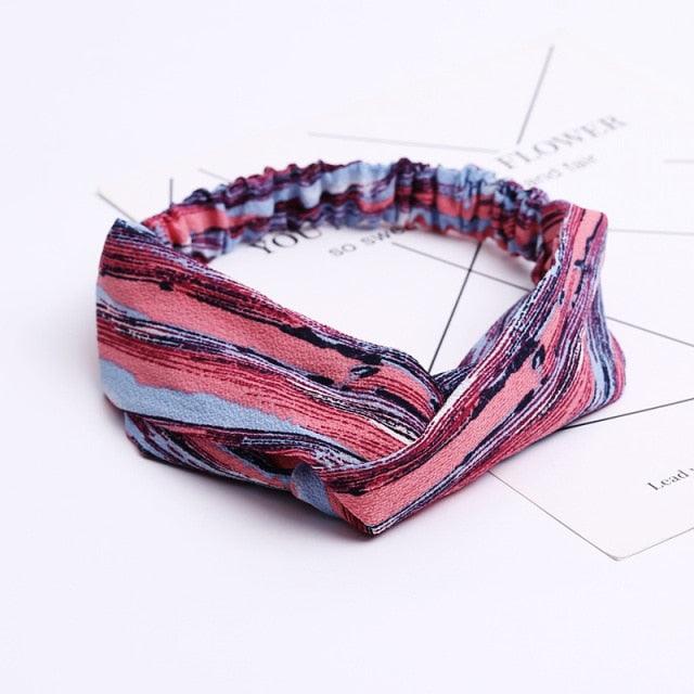 New Fashion Women Elegant Soft Headband Vintage Cross Knot Elastic Hair Bands Solid Girls Hairband Hair Accessories Gorgeous Hair Accessories For Women