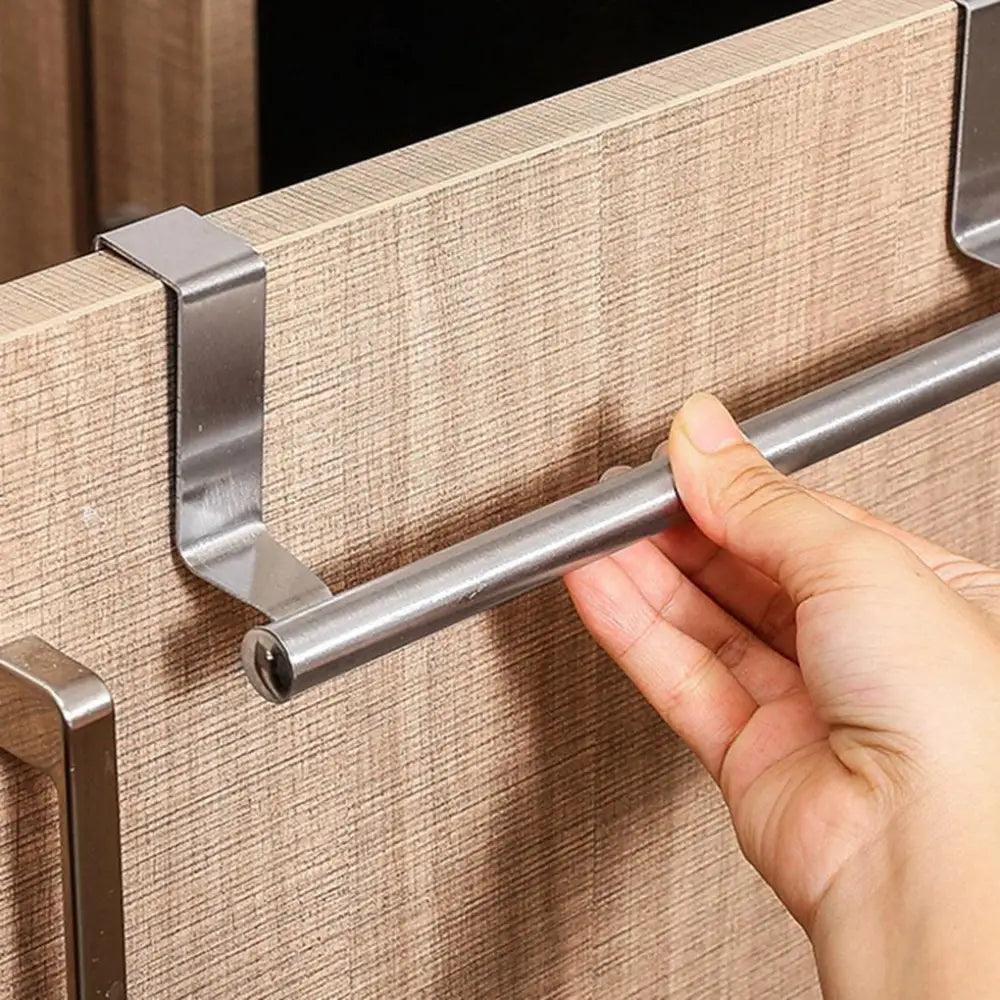 Stainless Steel Over-the-Door Towel Rack
