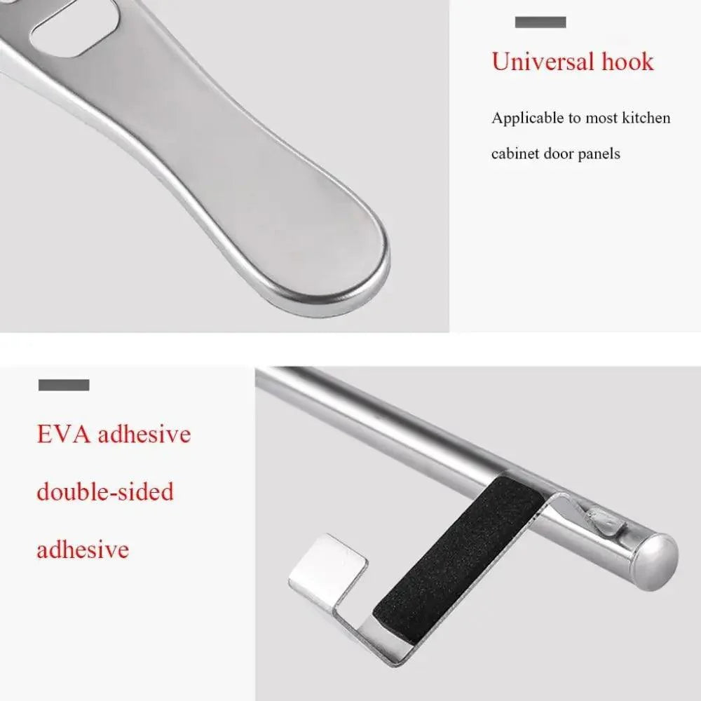 Stainless Steel Over-the-Door Towel Rack