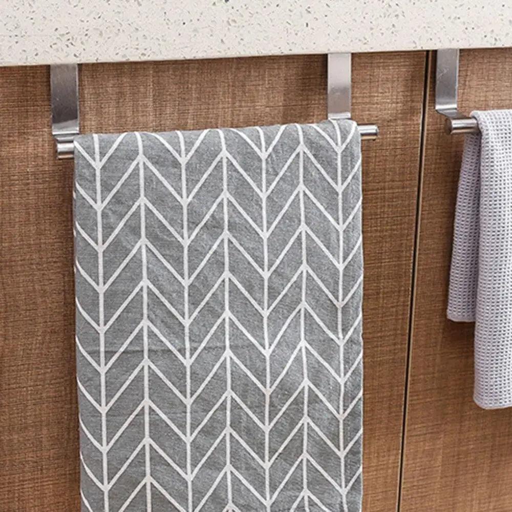 Stainless Steel Over-the-Door Towel Rack