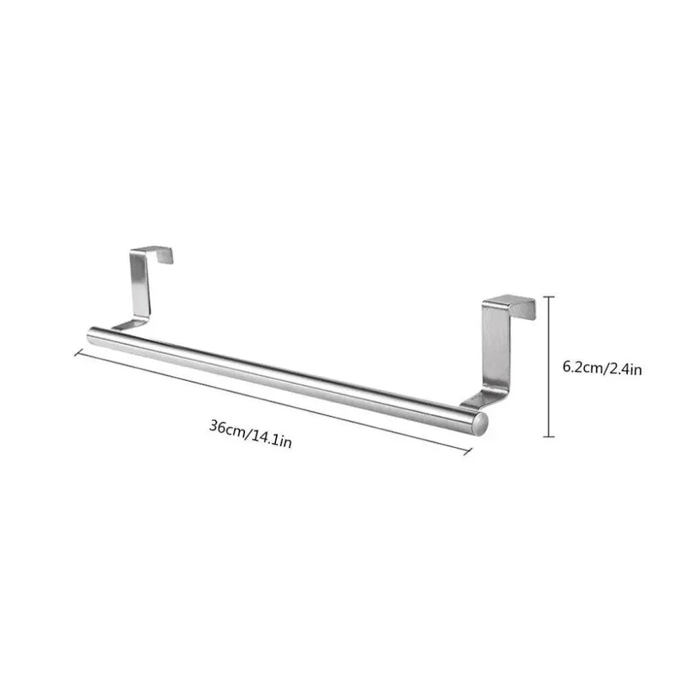 Stainless Steel Over-the-Door Towel Rack