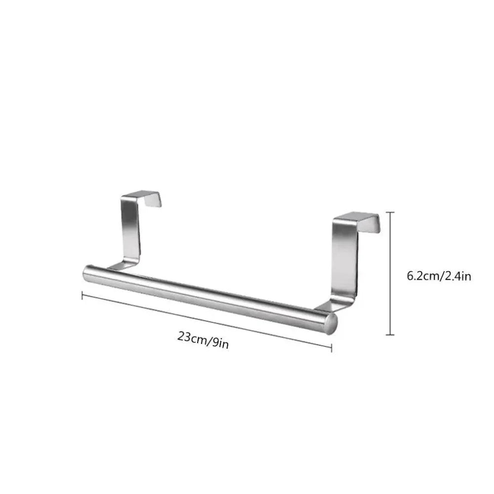 Stainless Steel Over-the-Door Towel Rack