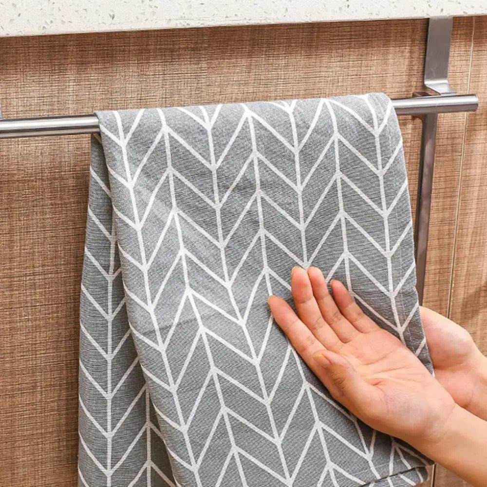 Stainless Steel Over-the-Door Towel Rack
